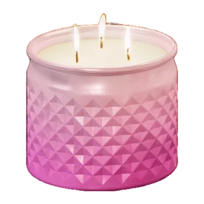 Transparent cutout of the candle