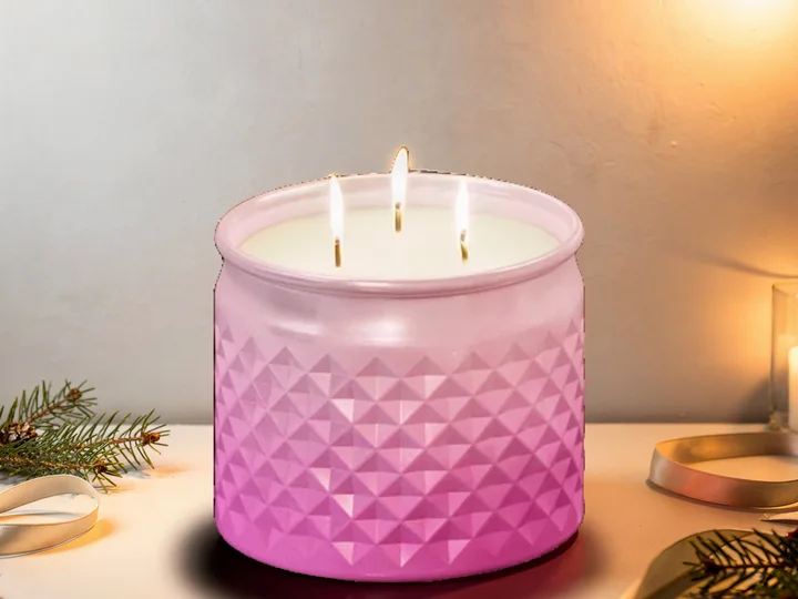 Candle in a warm lifestyle scene