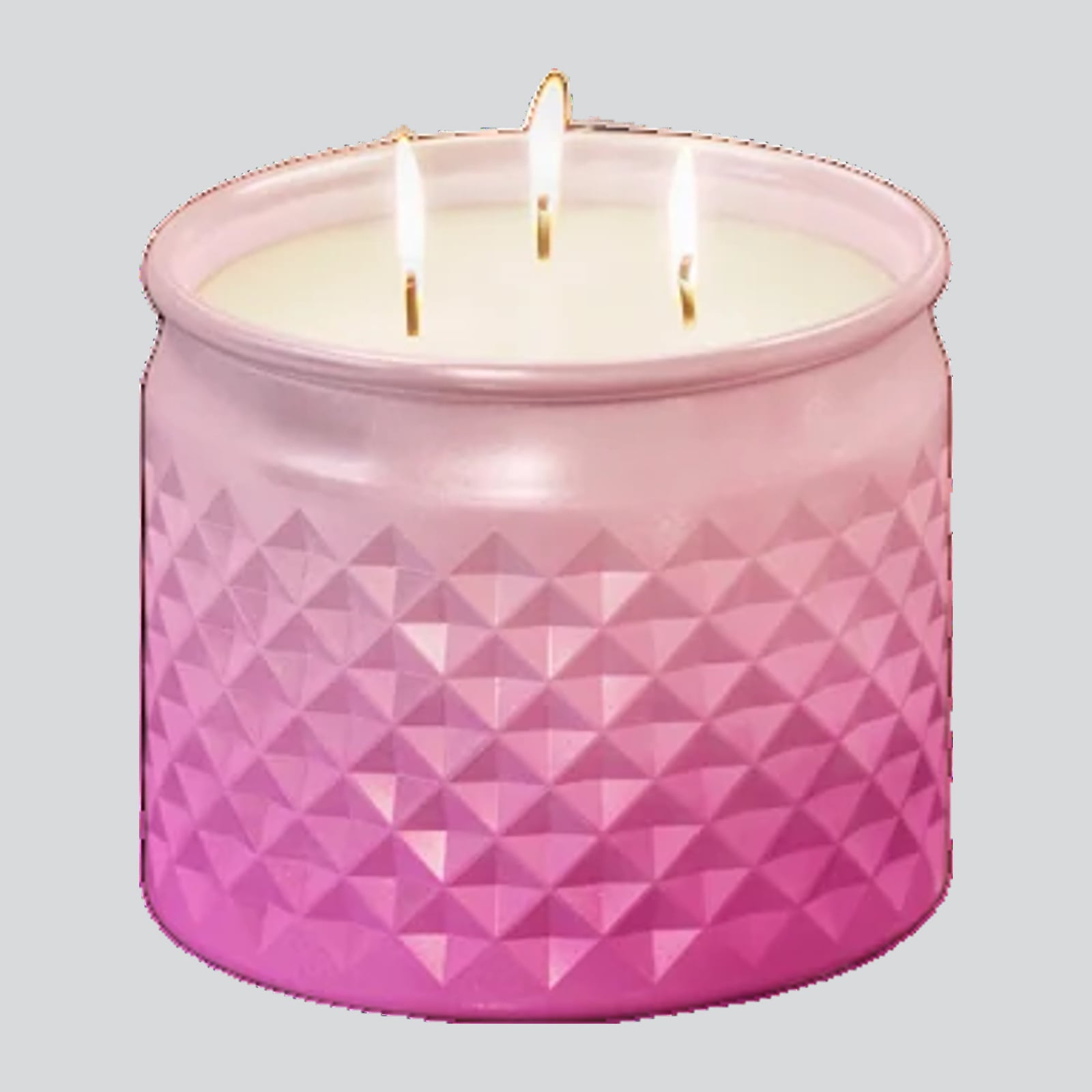 Pink Candle, alt angle white